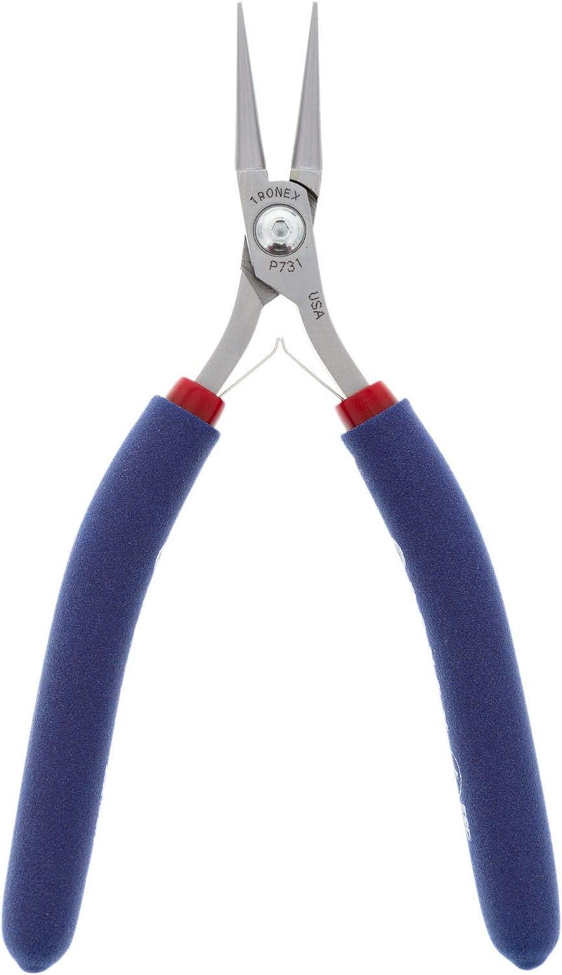 Tronex Model 731 Ergonomic Round Nose Pliers with Cushion Grips - Image 4